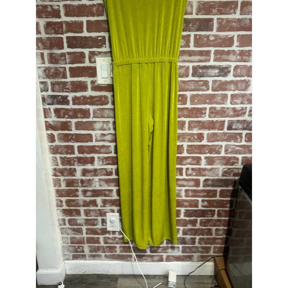 NWT Ripley Rader Classic Jumpsuit Chartreuse Green Wide Leg Pockets Size 2 Small - Picture 3 of 12